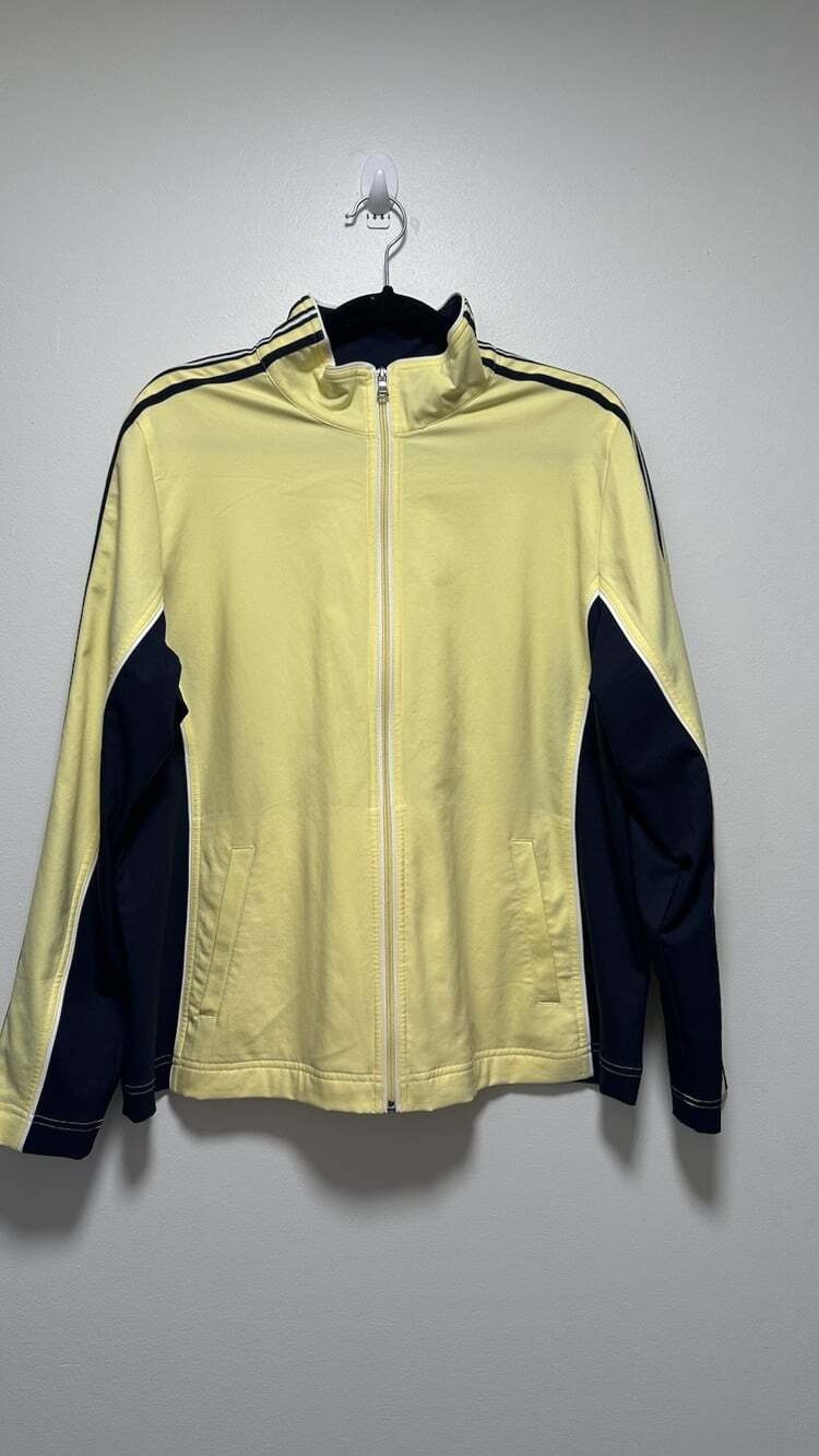 Vintage SB Active Yellow and Black Active Jacket Size XL with Pockets Full Zip